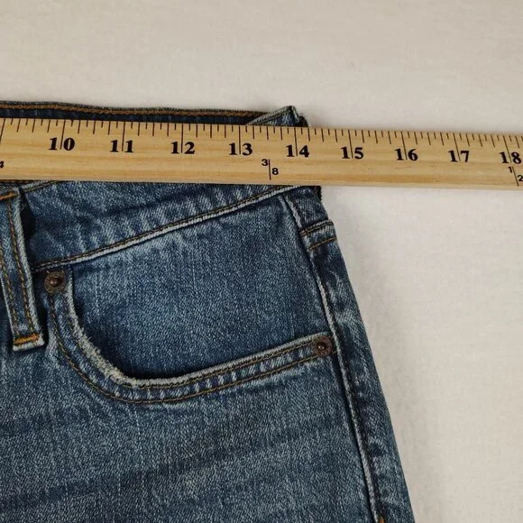 J.Crew High-Rise Crop Flare Jeans Womens sz 27 Button Fly Re- Imagined - Picture 10 of 11